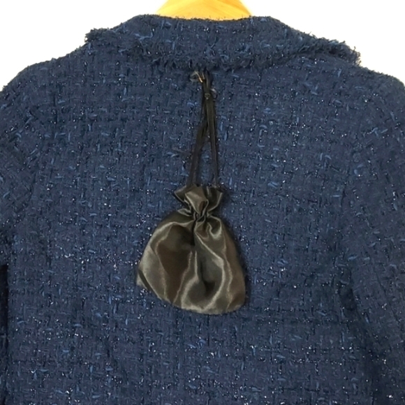 NWOT Amen Wardy Tweed Blazer Jacket Blue Size FR36 - Picture 7 of 16